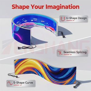 Écran LED flexible d'intérieur, panneau publicitaire à cadre ultra-fin de 1 mm, P1.53 P1.86 P2 P2.5, affichage LED couleur RGB personnalisé <span class=keywords><strong>pour</strong></span> magasin, centre commercial - Product Image 3