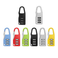 3 Mini Cadran Chiffre Numéro Code Mot de Passe Combinaison Cadenas Sécurité Voyage Coffre-fort Serrure pour Cadenas Bagages Serrure de Gym