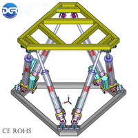 Nouveauté faible bruit 4000n charge 6dof Stewart jeu volant Simulation plate-forme système analogique bricolage voitures de course