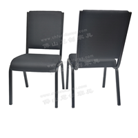 Chaises d'église empilables simples en noir, empilables pour les pasteurs