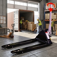 Chariot élévateur à ciseaux hydraulique manuel BOAT avec roues en PU et patins anti-basculement, capacité de levage élevée pour la manutention des matériaux en entrepôt