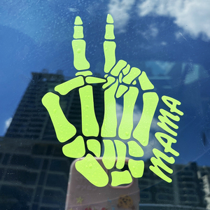 Personalizado resistente <span class=keywords><strong>a</strong></span> la intemperie divertido dibujos animados verde brillante reflectante bebé <span class=keywords><strong>a</strong></span> <span class=keywords><strong>bordo</strong></span> coche Logo pegatina ventana Calcomaní<span class=keywords><strong>a</strong></span> para negocios - Product Image 1