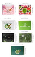 Boîte-cadeau à fermeture magnétique personnalisée Kit professionnel de matcha Ensemble de fouet japonais de luxe avec bol à matcha en céramique