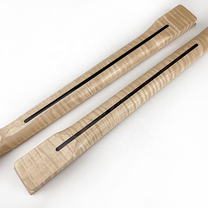 Manche de guitare TL en érable flammé de 12 pouces de rayon avec touche en érable flammé et sillet en os de 42 mm - Product Image 3