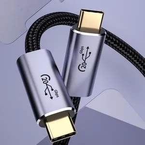 USB3.2 100W यूएसबी सी यूएसबी सी प्रकार-सी केबल प्रभारी और सिंक करने के लिए केबल 0.5m 1m 1.5m 2m 3m 5A तेजी चार्जर डेटा लाइन