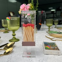 Ensemble de Havdalah acrylique Lucite idéal cadeau pour Judaica boîte d'allumettes de Shabbat en acrylique Lucite avec besamim