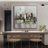 Peinture à l'huile sur toile abstraite moderne personnalisée, peinture sur toile en relief 3D peinte à la main pour la décoration de la maison, de l'hôtel, art mural