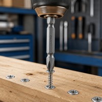 Embouts de tournevis en acier de qualité supérieure PH1 PH2 PH3 50L Finition chromée DIY OEM Personnalisable Pointe magnétique