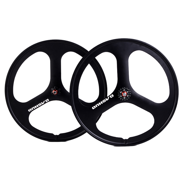 26 Inch Mountain Bike Rims Wheels 3 Spoke Magnesium Alloy Disc Brake Powder Coated