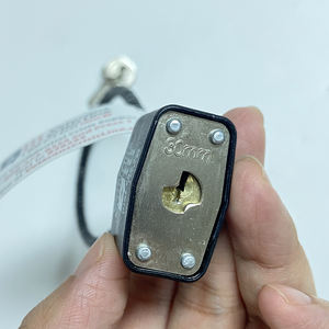 Anti-fuego Anti-Corte impermeable pistola bloqueo gatillo armas de fuego seguridad endurecido Acero laminado <span class=keywords><strong>Cable</strong></span> candado Rojo Negro gabinete cerradura - Product Image 2