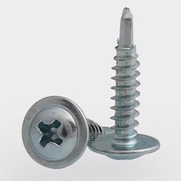 Vis de perçage automatique à tête plate plaquée zinc, livraison gratuite, din 7982, vis à air automatique avec tampon, vente en gros