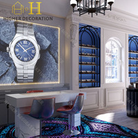 Présentoir de montres Présentoir de montres Comptoir de montres Présentoir de magasin de haute qualité Design de boutique d'horlogerie moderne