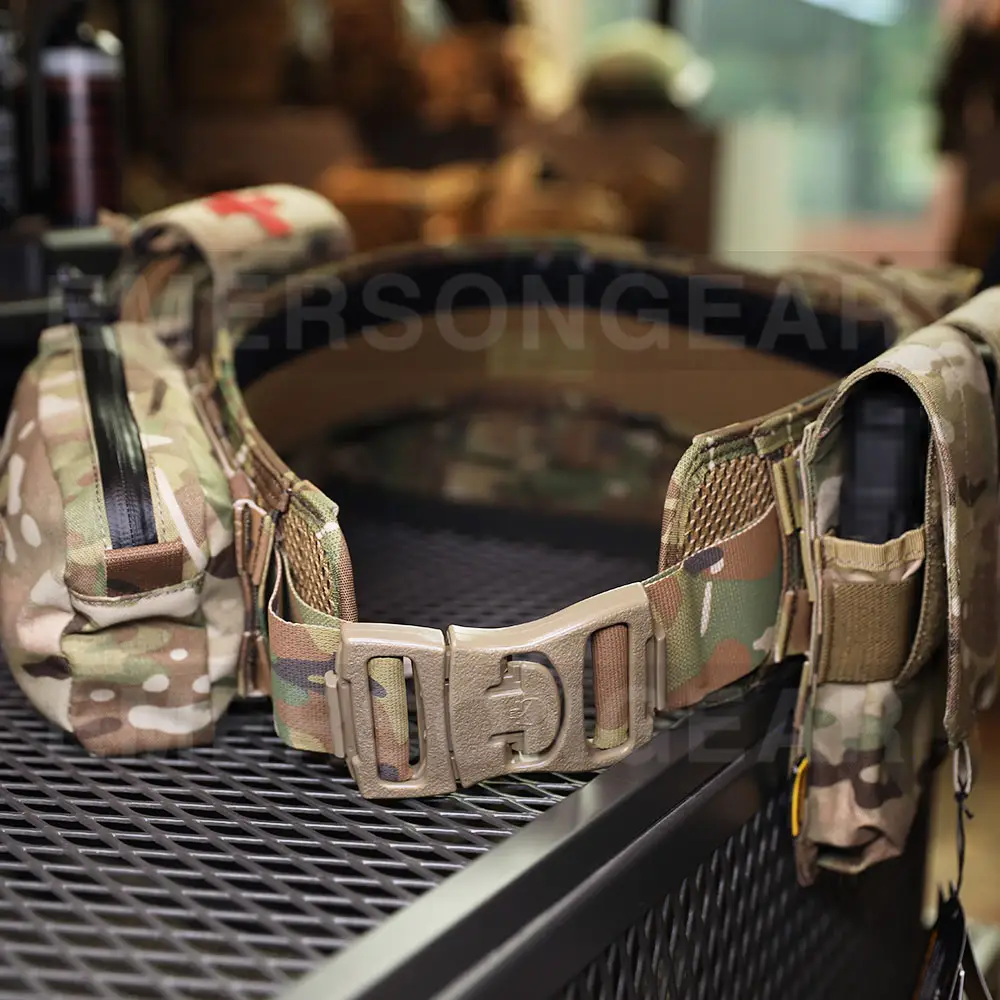 Emersongear शिकार Cordura 500D नायलॉन Cinturon Tactico बकसुआ छलावरण Molle लड़ाकू बेल्ट सुरक्षा सामरिक ले जाने बेल्ट