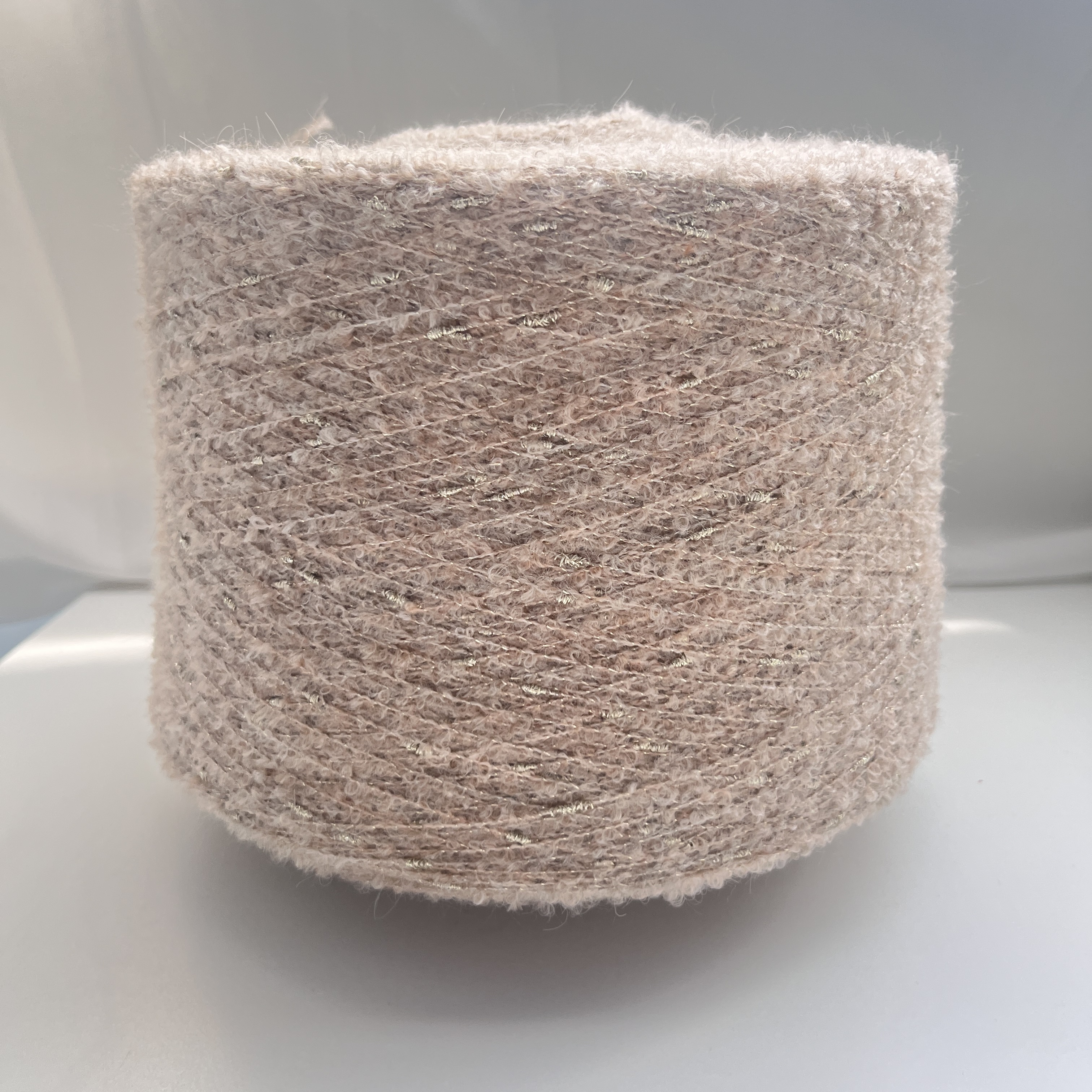 NEW CHENGYU 7% Wool 50% Acrylic 10% Nylon 16% Recycled Polyester 17% Metallic Innovative Blend Dyed Hand Knitting Performance