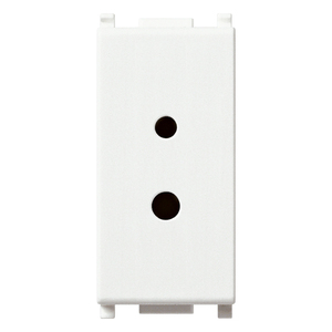 เต้ารับโพลาไรซ์ 2P 6A 24V SELV สีขาว 4.1x2.8x5.3 ซม. - Product Image 1