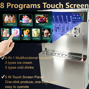 Máquina de Helados de Doble Compresor con Sistema de Preenfriamiento Oceanpower, Máquina Comercial de Helado Suave de 7 Sabores en Venta - Product Image 3