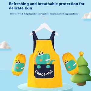 Bata de pintura impermeable de algodón para niños, diseño de uso invertido para arte y jardín de infantes, para niños y niñas, para fiestas - Product Image 3