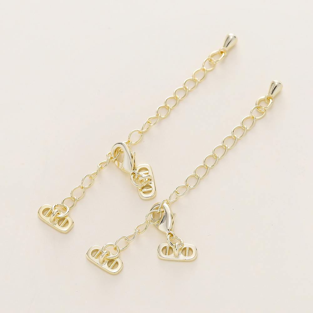 14k water droplet extension chain (8.5*60mm)