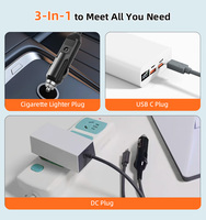 Cable de Alimentación 3 en 1 para Starlink Mini, Cable de Extensión de Alimentación CC de 18 AWG, Compatible con Starlink Mini, Cable USB C a CC para Automóvil