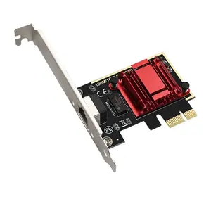 1000Mbps Gigabit PCI-E Adaptador de rede com fio 2.5G PCIe para RJ45 Placa de rede Ethernet 2500Mbps Nic Lan Card Para Desktop PC