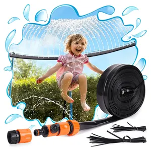 Aksesoris penyiram air luar ruangan untuk anak-anak, taman penyemprot trampolin air untuk anak-anak
