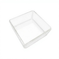Cylindre carré en quartz transparent de silice fondue, résistant aux hautes températures, personnalisé en usine, pour paniers à fleurs, soudage et découpe