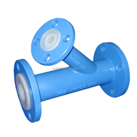 Raccord en T égal en acier forgé sans soudure, doublé PTFE, taille personnalisée FUHAO DN 65, avec bride, respectueux de l'environnement, pour applications chimiques