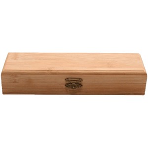 Caja de almacenamiento de madera para almohadillas de tinta, sellos, bolígrafos de escritorio, papelería, portátil, de color sólido, con capacidad para 7 unidades - Product Image 5