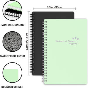 Buku Jurnal Kesehatan, buku catatan jurnal kesehatan Diet harian dengan penurun berat badan untuk melacak tidur Kebugaran - Product Image 2