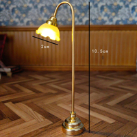 Mini lampe de plafond vintage en verre, modèle d'éclairage pour maison de poupée, accessoire de décoration miniature pour aménagement de scène
