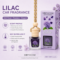 Diffuseur de parfum pour voiture 8ml en verre avec bouchon en bois, rechargeable, pour huiles essentielles, désodorisant suspendu, écologique, parfum naturel