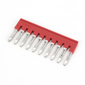 <span class=keywords><strong>Pont</strong></span> <span class=keywords><strong>de</strong></span> connexion FBS 10-5 pour borniers à pas <span class=keywords><strong>de</strong></span> 6,2 mm, peigne <span class=keywords><strong>de</strong></span> raccordement isolé à 10 positions pour une <span class=keywords><strong>distribution</strong></span> rapide <span class=keywords><strong>de</strong></span> l'alimentation - Product Image 1