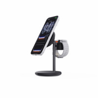 Station de charge sans fil magnétique rapide 4 en 1 25W avec veilleuse, support de charge multi-appareils pour bureau, OEM ODM disponible