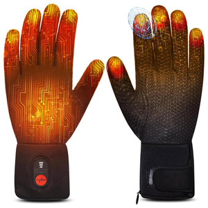 Gants chauffants personnalisés coupe-vent imperméables respirants de sécurité thermiques à écran tactile rechargeables à batterie pour le ski, la course à vélo - Product Image 1