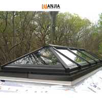 Stores électriques automatiques Double verre aluminium lucarne fenêtre suspendue Fenêtre de toit étanche à la pluie de luxe Fenêtres en aluminium
