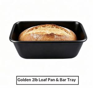 Moule à pain rectangulaire antiadhésif de 2 lb, en acier au carbone robuste, pour la cuisson au four, la fabrication de toasts et de gâteaux - Product Image 3