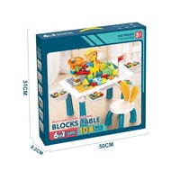 Table de construction en plastique multifonctionnelle Baohan, jouets éducatifs créatifs pour enfants, logo personnalisé, type de voiture, table d'apprentissage