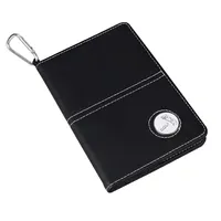 Porte-cartes de pointage de golf avec logo personnalisé personnalisé Carte de pointage en cuir avec crochet Fournitures pour marqueurs de balles