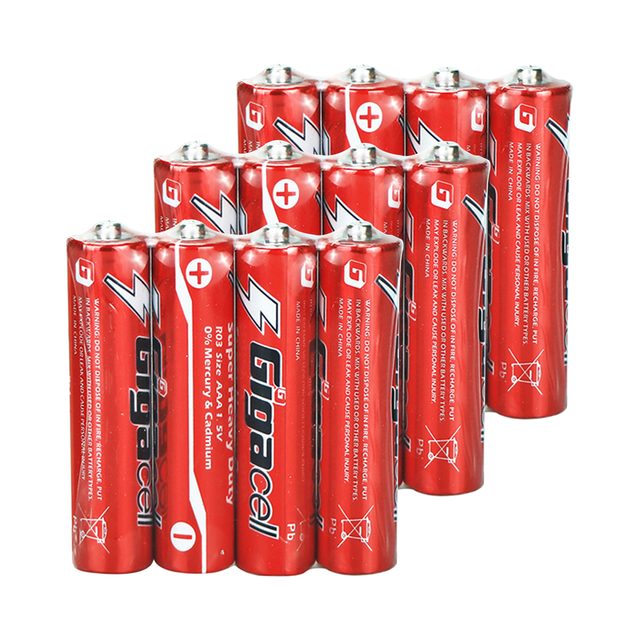 Factory Supply Heavy Duty Battery Aa Aaa R6 R03 Dry Battery Aa 1.5V UM3 R6 Batteries for Remote Control Toys Camera