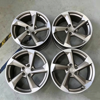 Nouvelles jantes en alliage d'aluminium forgé concave sur mesure argentées 19-21 pouces 5x112 114.3 compatibles avec Audi A8/S8/Q8/A7/S7/Q7 - Ajustement universel