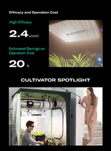 ส่งตรงจาก La flexstar 480W ไฟปลูกต้นไม้ LED หรี่แสงได้สำหรับผู้ปลูกงานอดิเรกหรือร้านค้า - Product Image 4