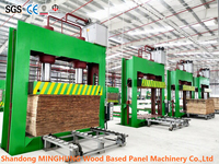 Ligne de production complète de contreplaqué de la célèbre usine chinoise MINGHUNG, ensemble complet de machines à peler le placage et à presser le contreplaqué à froid et à chaud