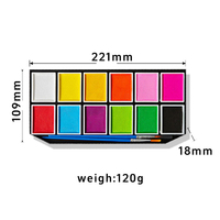 Vente en gros directe Palette de bâtons de peinture temporaire pour enfants Peintures de dessin de visage arc-en-ciel pour festivals Fournitures de peinture corporelle