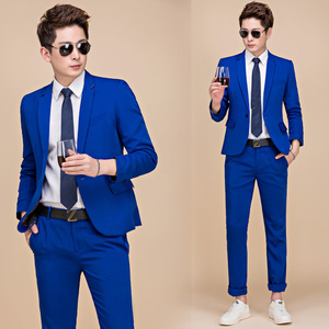El nuevo vestido de hombre de estudio de estilo Aumenta la tendencia del adelgazamiento de color en la versión coreana de Western Suit Host's Nightclub Stage Perf - Product Image 4