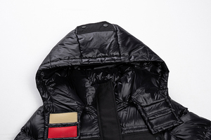 Abrigos de Plumón de Invierno con Logotipo Personalizado OEM ODM, Abrigos Largos Acolchados, Chaquetas de Plumón Brillantes para <span class=keywords><strong>Mujer</strong></span> - Product Image 4