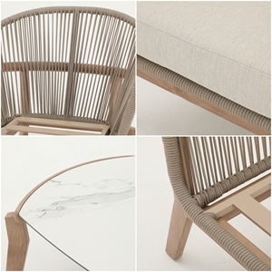 Ensemble <span class=keywords><strong>de</strong></span> meubles d'extérieur en rotin résistant aux intempéries, canapé <span class=keywords><strong>de</strong></span> <span class=keywords><strong>jardin</strong></span> en aluminium <span class=keywords><strong>de</strong></span> luxe, ensembles <span class=keywords><strong>de</strong></span> <span class=keywords><strong>jardin</strong></span> modernes pour hôtel - Product Image 5