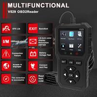 Lecteur de code OBD FOXSUR V529, scanner automobile, diagnostic de panne de voiture, détecteur de panne de voiture OBD, scanner de diagnostic automobile