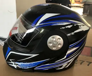 Casque de moto intégral à double visière