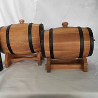 Seau en chêne de capacité personnalisée baril de vin stockage de spiritueux support de seau à vin vieillissant seau de batterie seau de haute qualité