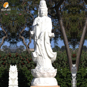 รูปปั้นบัว<span class=keywords><strong>เจ้าแม่</strong></span><span class=keywords><strong>กวน</strong></span><span class=keywords><strong>อิ</strong></span><span class=keywords><strong>ม</strong></span>ทำจากหินอ่อนสีขาวแกะ<span class=keywords><strong>สลัก</strong></span>ด้วย<span class=keywords><strong>ม</strong></span>ือขนาดจริง - Product Image 1